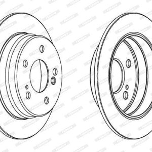 FREN DİSKİ ARKA 258mm W124-W201-W202 1983-1995 Takım Fiyatıdır (A2014231212)